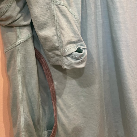 Ibex Merino Wool Pullover Shirt Base Layer Shirt Weightless Pockets Blue Small - Picture 6 of 9